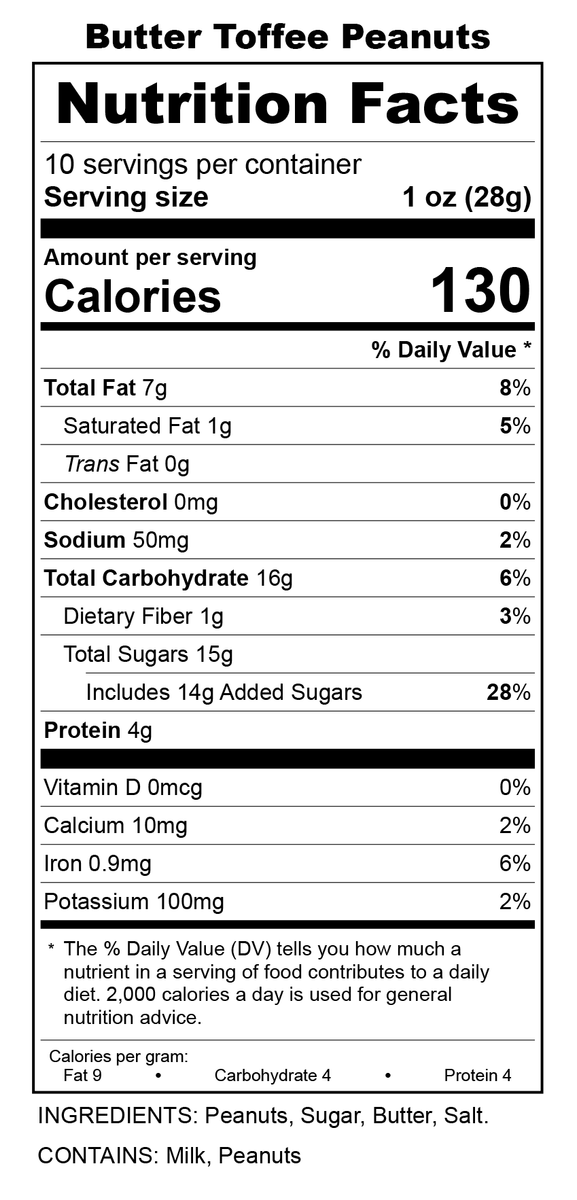 Butter Toffee Peanuts – 1949 Nut Company